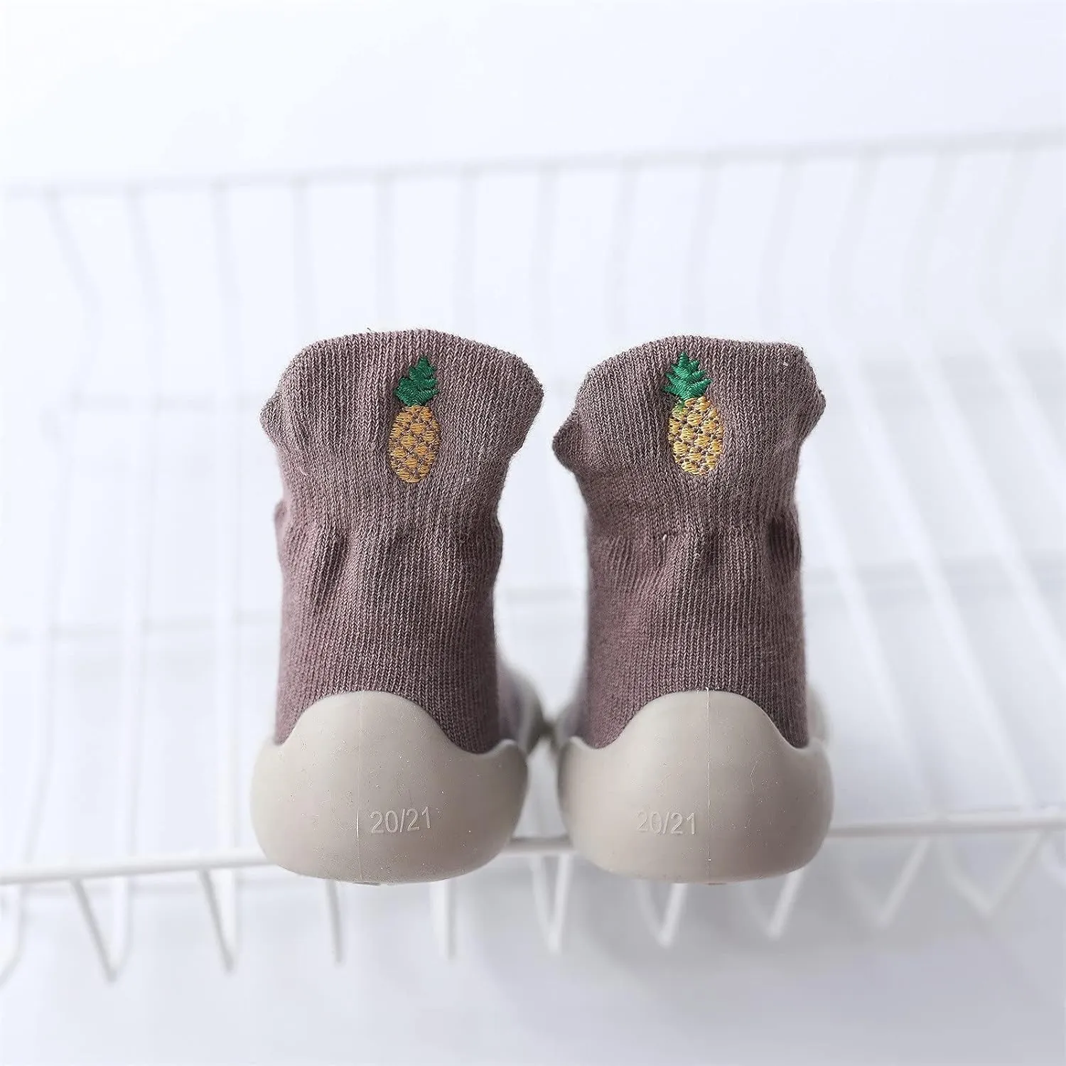 Newborn Shoes for Girls,Indoor Walkers Infant First Socks Casual Elastic Soft Toddler Baby Solid Shoes Sock Shoes