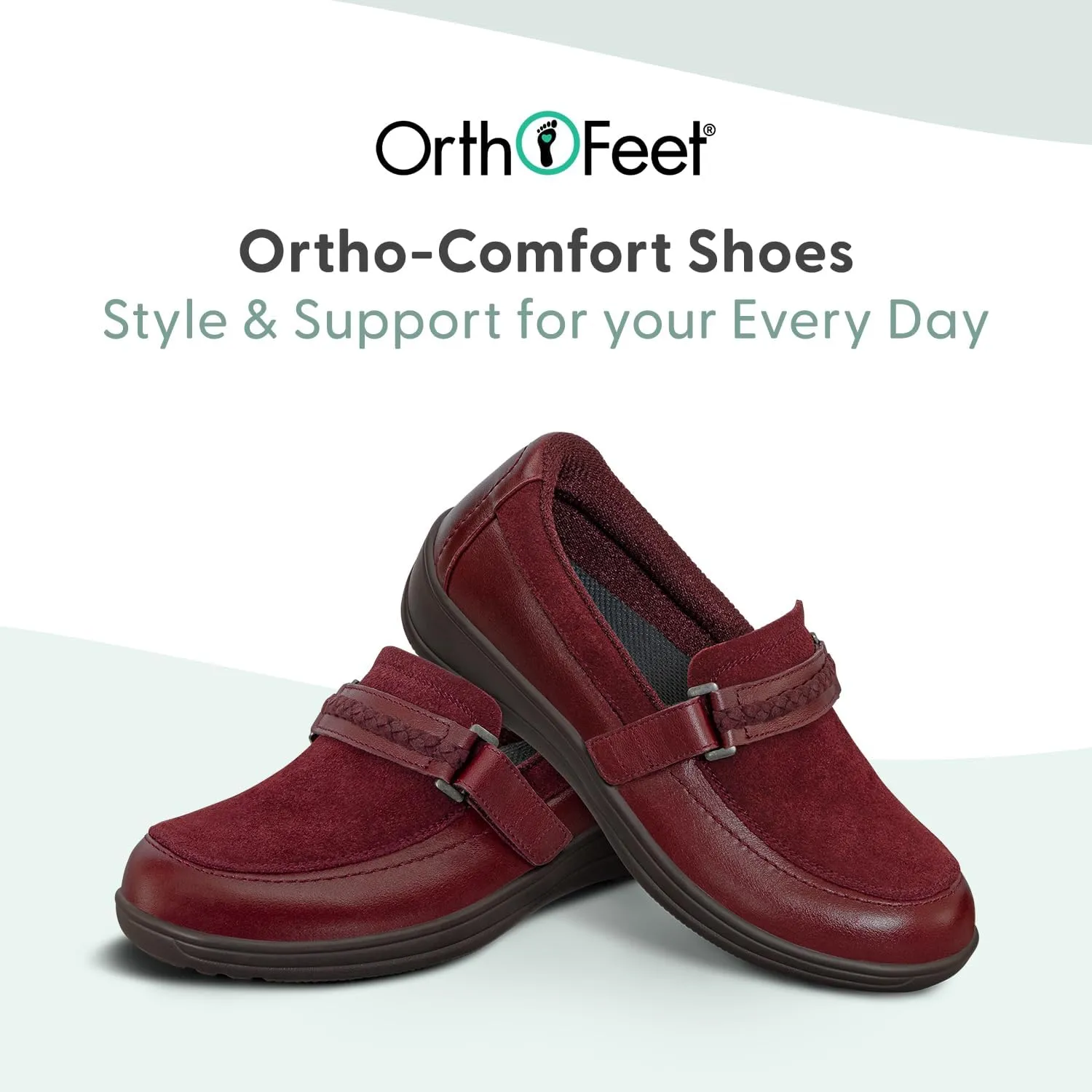 Orthofeet Women's Orthopedic Leather Chelsea Loafer
