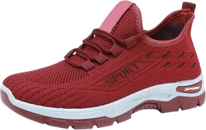 Orthopedic Sneakers for Women Men Casual Comfortable Wedge Walking Sport Sneakers Breathable Mesh Low Top Walking Shoes Fashion Soft Arch Support Slip-On Shoes
