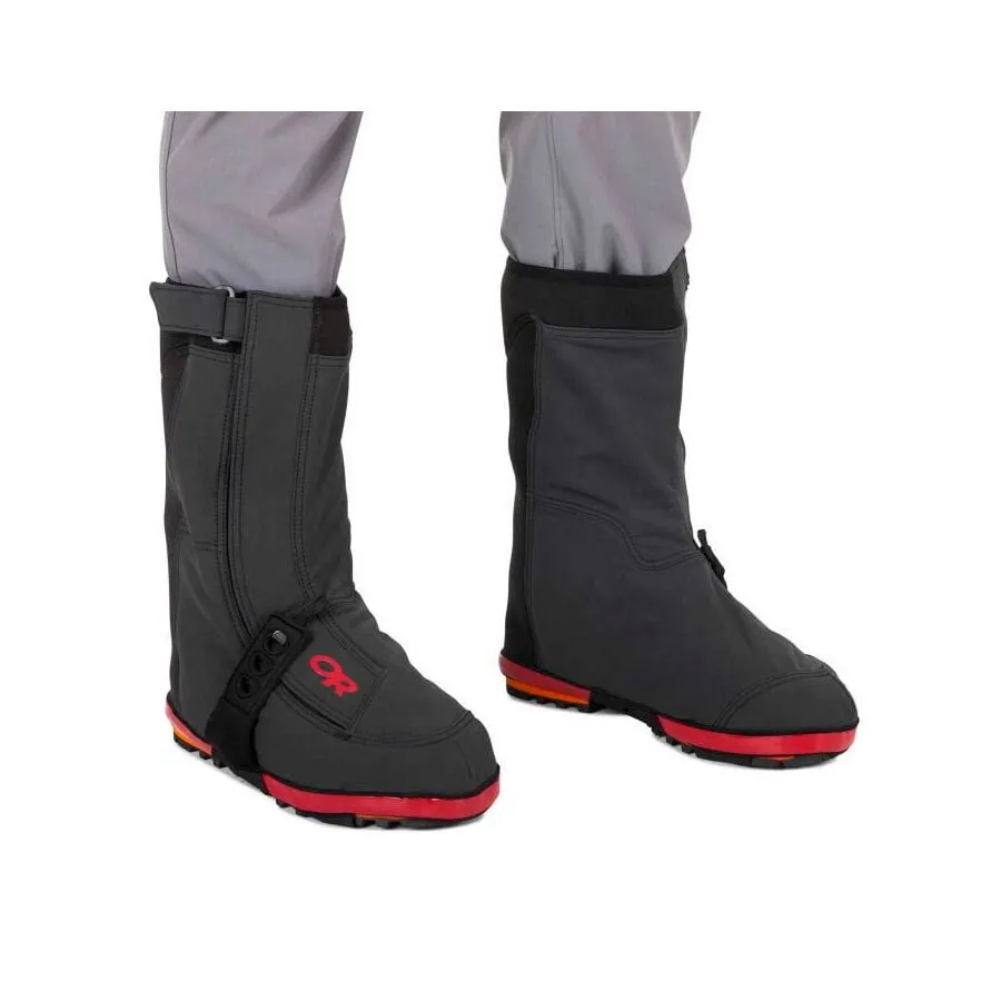 Outdoor Research X-Gaiters Shoe Gaiters - Black/Chili