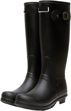 Outdoor Work Booties Women's High Boots Spring And Autumn Non-slip Waterproof Solid Color Water Shoes Outdoor Gardening Work