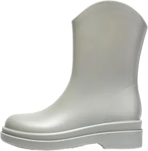 Outdoor Work Booties Women's Waterproof Rain Boots Mid Tube Water Shoes Winter Non Slip Rubber Shoes Outdoor Gardening Work