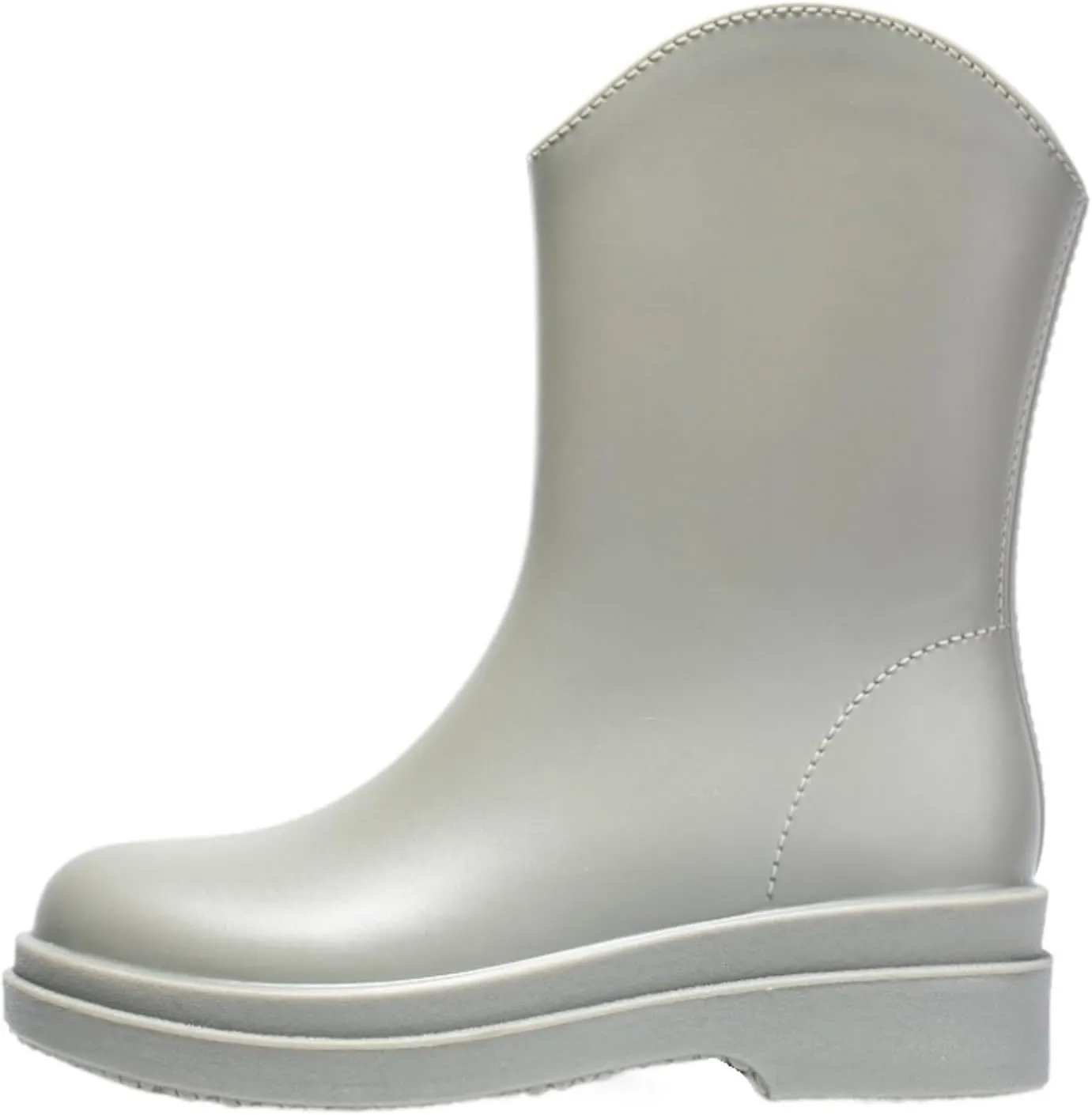 Outdoor Work Booties Women's Waterproof Rain Boots Mid Tube Water Shoes Winter Non Slip Rubber Shoes Outdoor Gardening Work