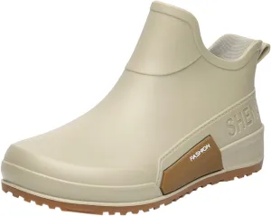 Rain Boots Couples Students Work Fishing Non Slip Warm Rubber Shoes Rain Boots Woman Short Flat Boots Barefoot Shoes