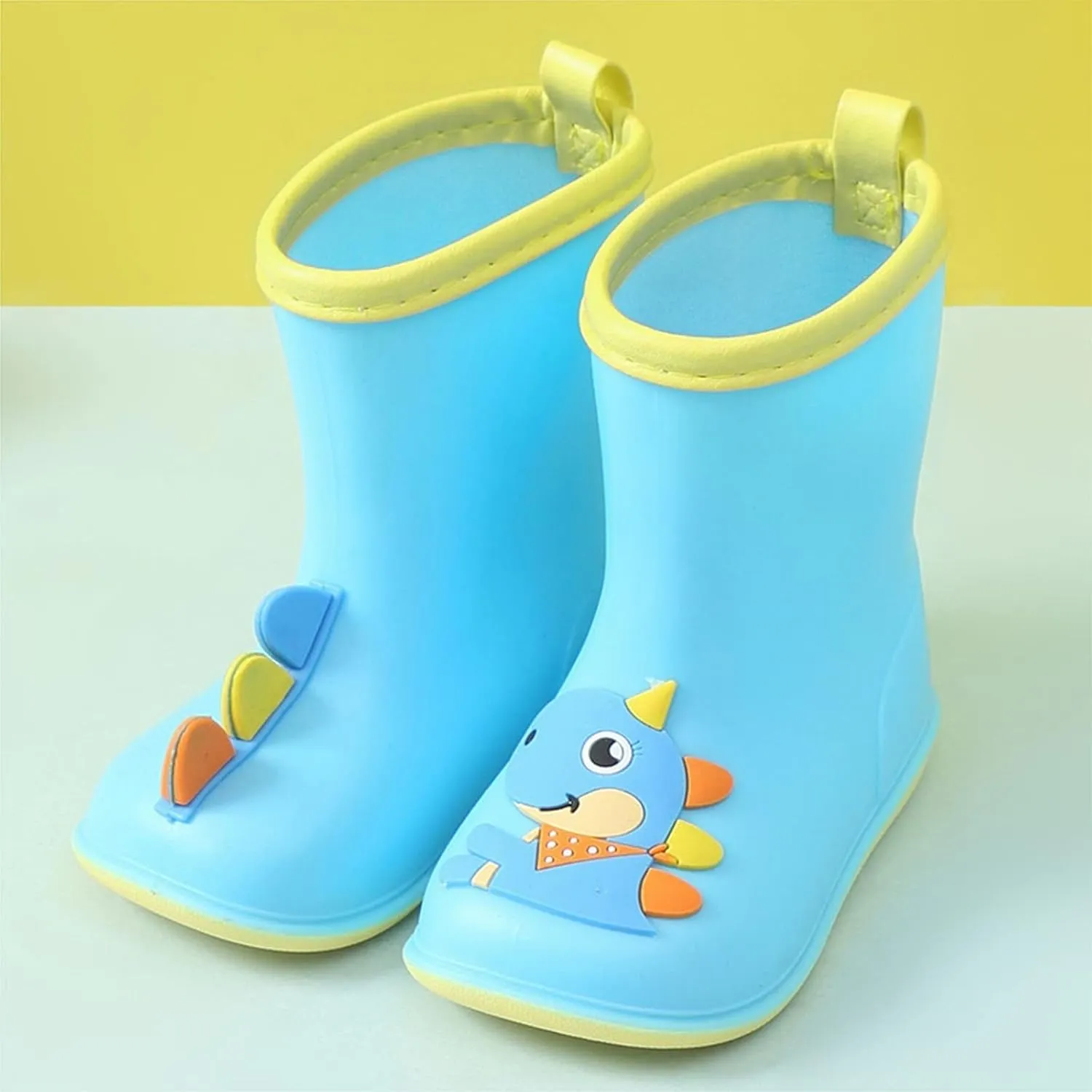 Rain Boots For Girls Baby Cartoo?? Dinosaur Rain Boots Non-Slip Rubber Waterproo?? Boy Snow Boots Rainboots Boots Boys