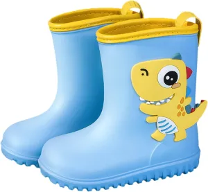 Rain Boots Toddler Boy New Toddler Kids Children Rain Boots Boys Girls Baby Cartoon Animals Waterproof