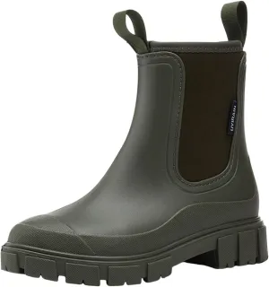 Rain Boots Womens Waterproof Mid Calf Rain Boots Garden Shoes Outdoor Winter Warm Shoes for Hunting Gardening Farming