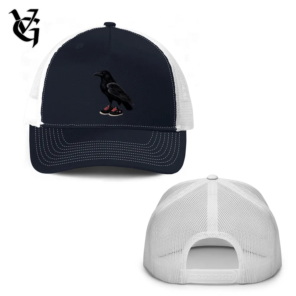 Raven Wearing Sneakers Trucker Hat