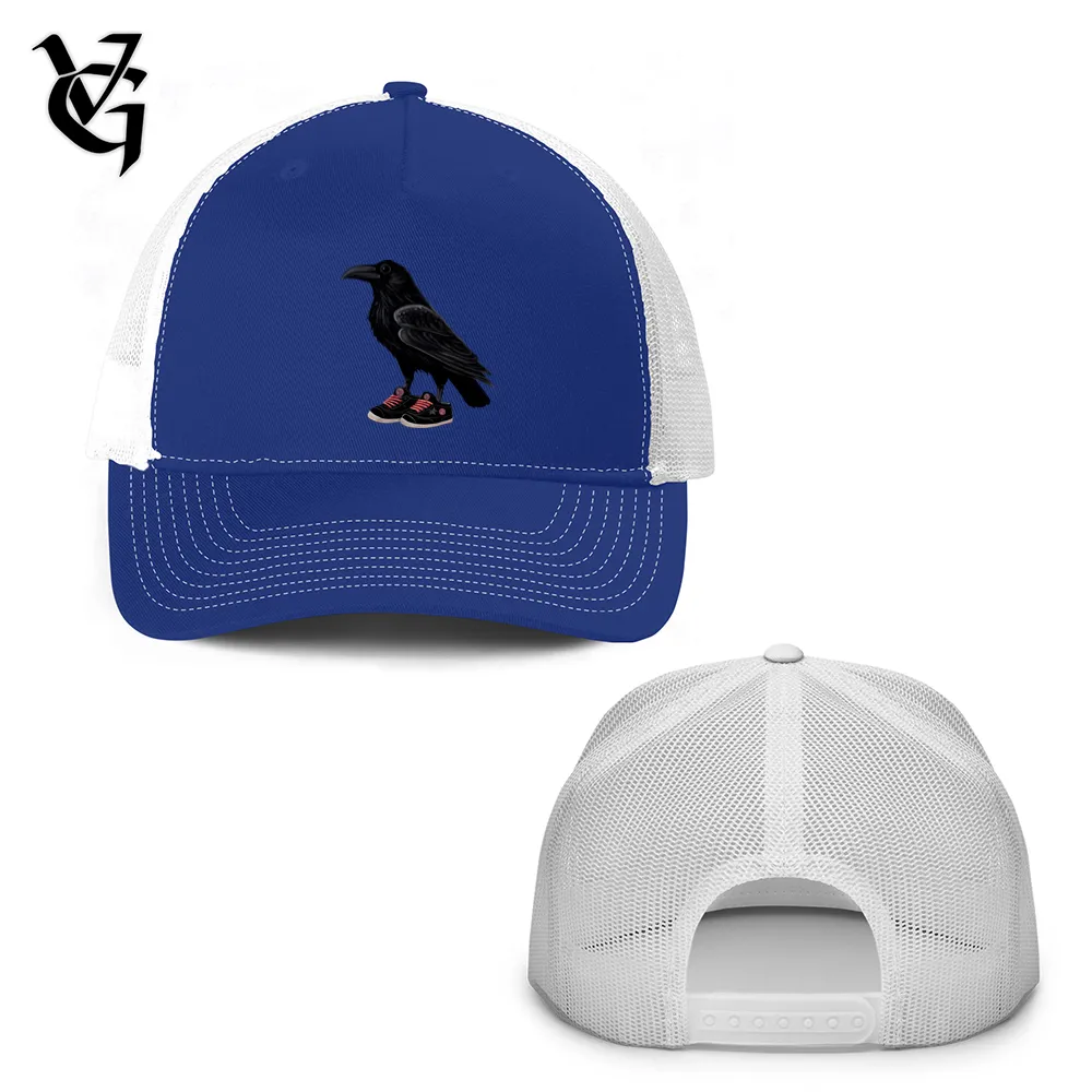 Raven Wearing Sneakers Trucker Hat