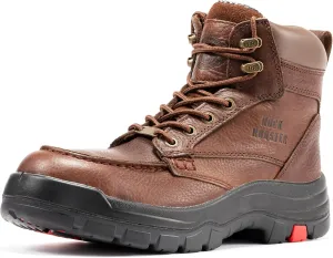 ROCKROOSTER Work Boots for Men, Oiled Leather 6 inch Durable Wide Work Shoes(AK370-AK371-AK372)