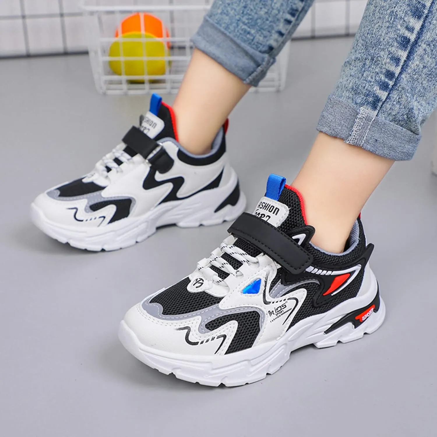 Running Sneakers for Boys and Girls, Kids Tennis Running Shoes, Soft Lightweight Breathable Sport Athletic Shoes