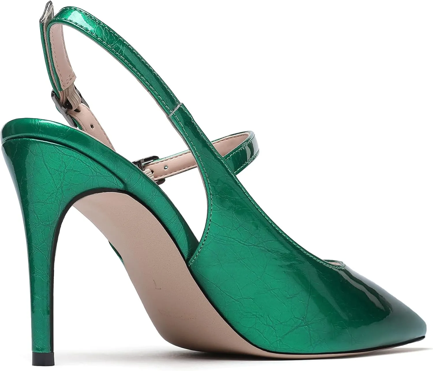 SAMMITOP Women's Pointed Toe Mary Jane Pumps Slingback High Heel Dress Shoes