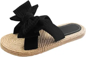 Sandals for Women Flat Sandals for Women Flat Dressy Women's Sparkly Strap Womens Comfort Elastic Strap