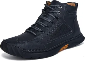 Sawbehind Mens Boots, Sawbehind Leather Boots Mens, Saw Behind Shoes, Saw Behind Men'S Comfortable Handmade Leather Shoes