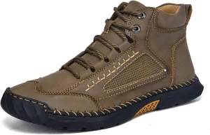 Sawbehind Mens Boots, Sawbehind Leather Boots Mens, Saw Behind Shoes, Saw Behind Men'S Comfortable Handmade Leather Shoes