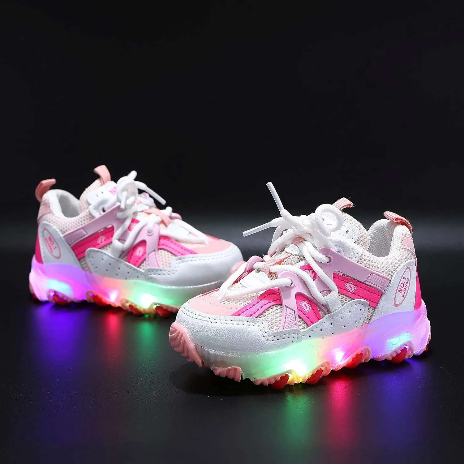 Shoes for Kids,Kids Baby Boys Girls Led Light Sport Shoes Children Mesh Luminous Running Sneakers Shoes 1-7 Years