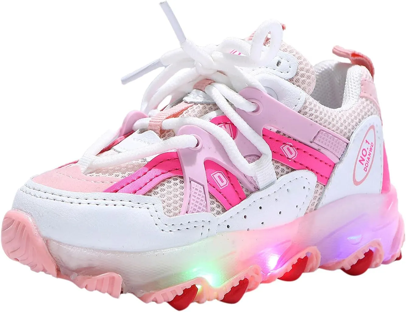 Shoes for Kids,Kids Baby Boys Girls Led Light Sport Shoes Children Mesh Luminous Running Sneakers Shoes 1-7 Years