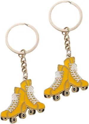 Skating Key Chain Metal Key Holder Skates Shoe Model Pendants for Roller Skating Party Favors