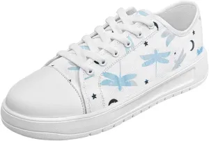 Slip on Sneakers Womens Wide Width Casual Breathable Polyester Running Sneakers Lightweight Low Top Soft Sole Walking Shoes