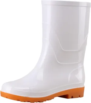 Tall Rain Boots Women Mens Grounded Footwear Boots Ankle Booties Heels Non Slip Work Barefoot Shoes Mid Calf Rain Boots for Women,Waterproof Garden Womens Rain Boots