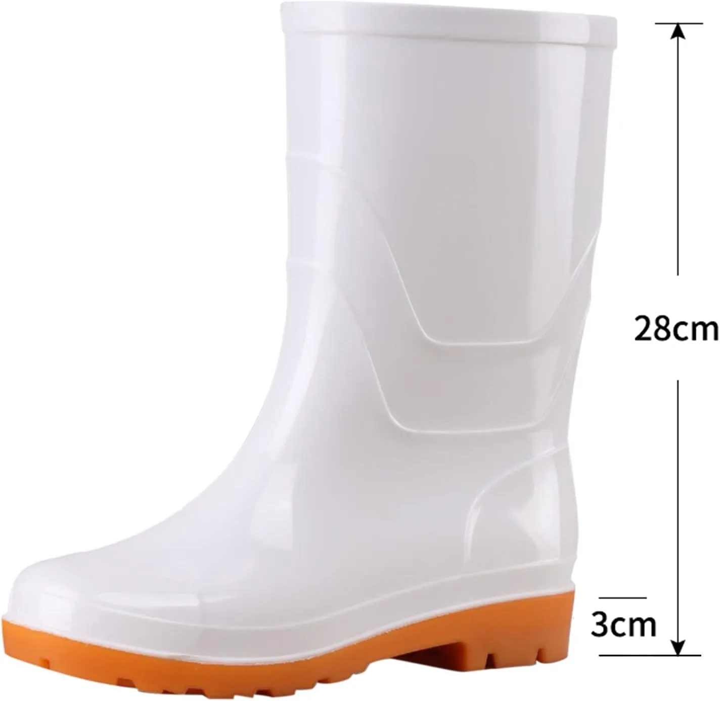 Tall Rain Boots Women Mens Grounded Footwear Boots Ankle Booties Heels Non Slip Work Barefoot Shoes Mid Calf Rain Boots for Women,Waterproof Garden Womens Rain Boots