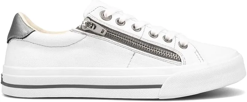 Taos Z Soul Womens Sneaker - Stylish Platform Sneaker with Removable Footbed, Arch Support, Premium Cushioning, Lace-Up Adjustability, and Easy Access Zipper