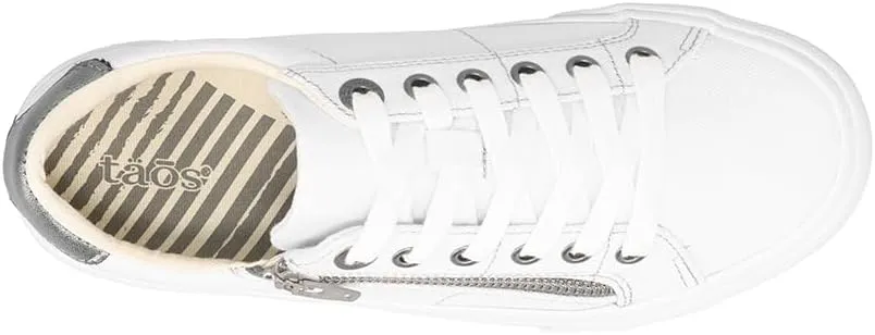 Taos Z Soul Womens Sneaker - Stylish Platform Sneaker with Removable Footbed, Arch Support, Premium Cushioning, Lace-Up Adjustability, and Easy Access Zipper