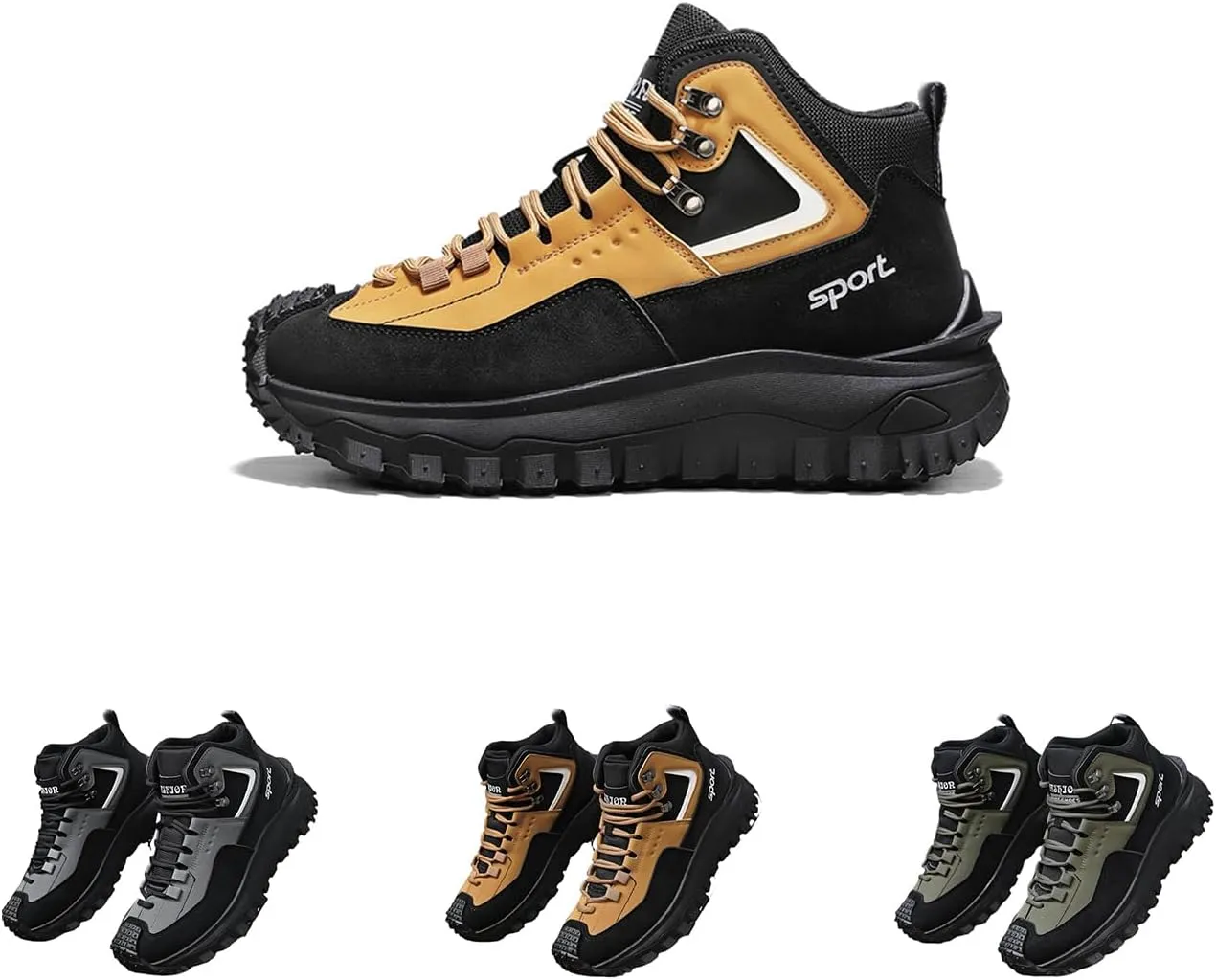 The First Young Shoes Men,Steeltoe Boots for Mens Outdoo, Hiking Orthopedic Hiking Shoes for Outdoor Boots 