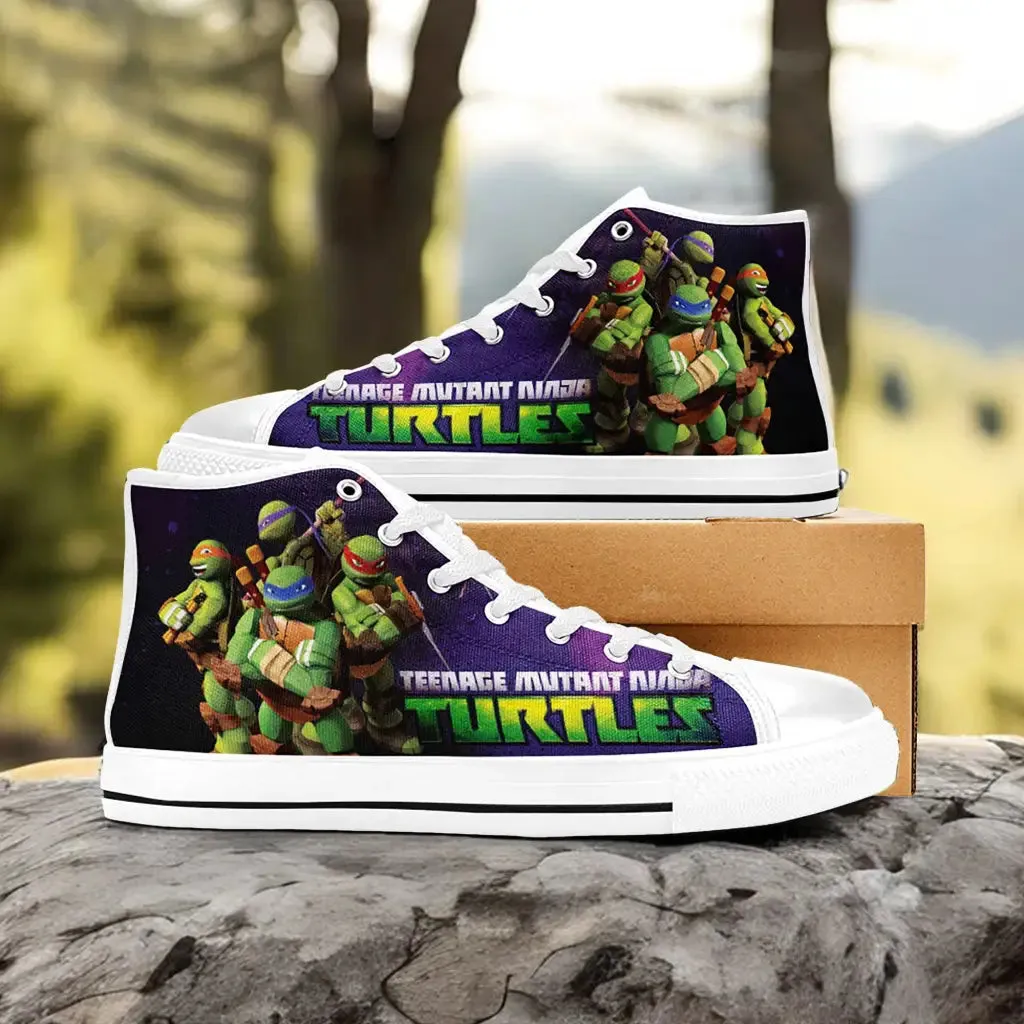 TMNT Teenage Mutant Ninja Turtles Shoes High Top Sneakers for Kids and Adults