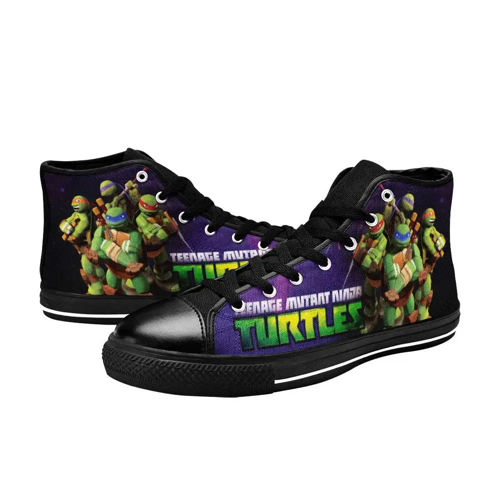 TMNT Teenage Mutant Ninja Turtles Shoes High Top Sneakers for Kids and Adults