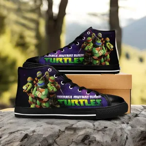 TMNT Teenage Mutant Ninja Turtles Shoes High Top Sneakers for Kids and Adults