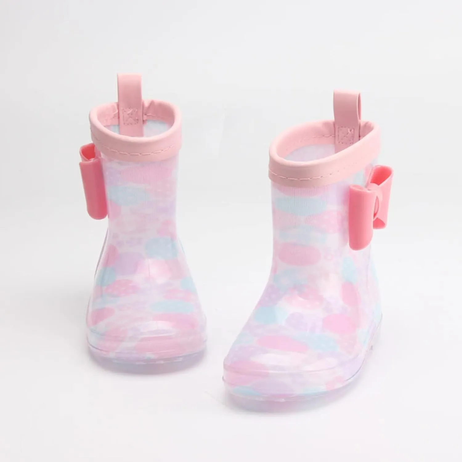 Toddler and Kids Cute Rain Boots Boys and Girls Waterproof Colors and Designs Lightweight Short Rain Boots