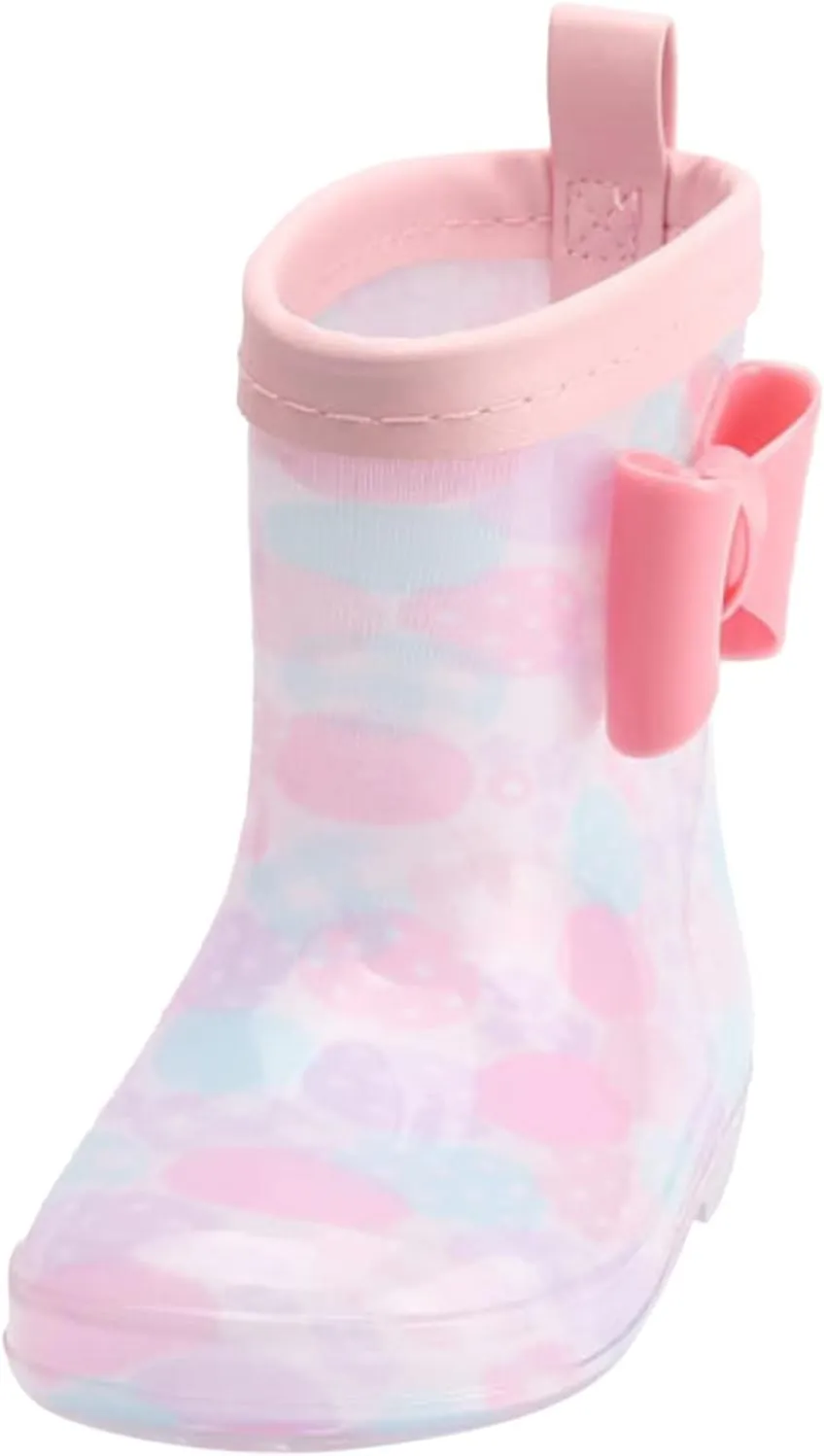 Toddler and Kids Cute Rain Boots Boys and Girls Waterproof Colors and Designs Lightweight Short Rain Boots