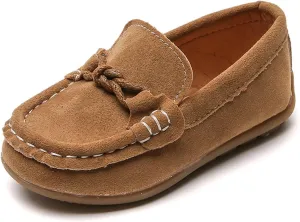 Toddler Boys Girls Loafer Shoes Soft Slip On Boat Dress Flat School Uniform Walking Shoes