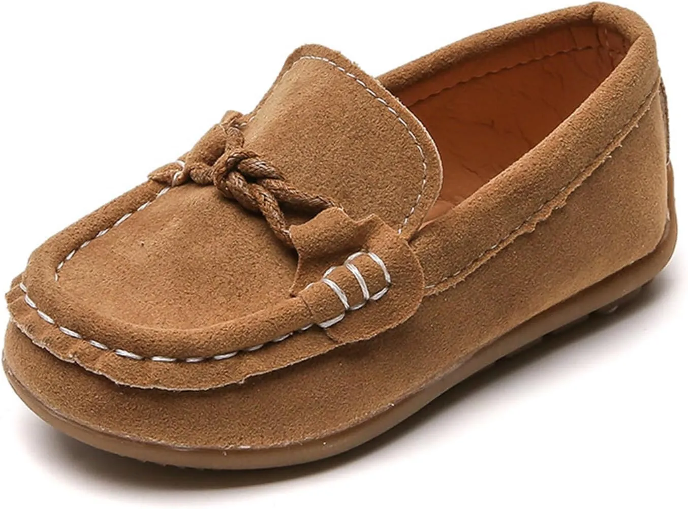 Toddler Boys Girls Loafer Shoes Soft Slip On Boat Dress Flat School Uniform Walking Shoes