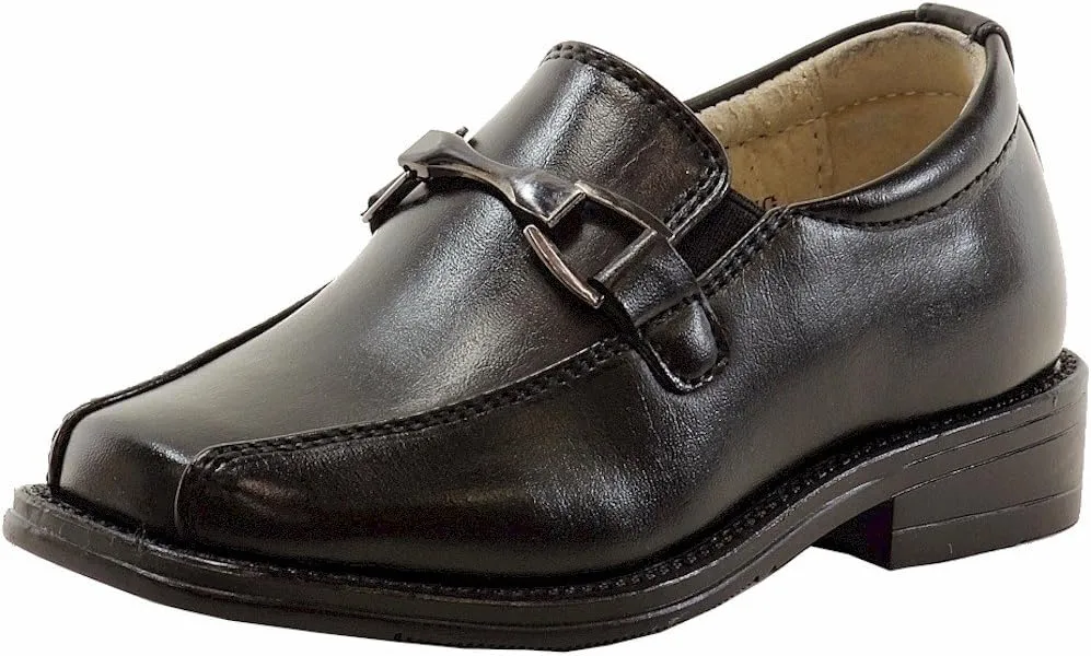 Toddler Classic Loafer Black School Uniform Loafers Shoes Sz: 10T