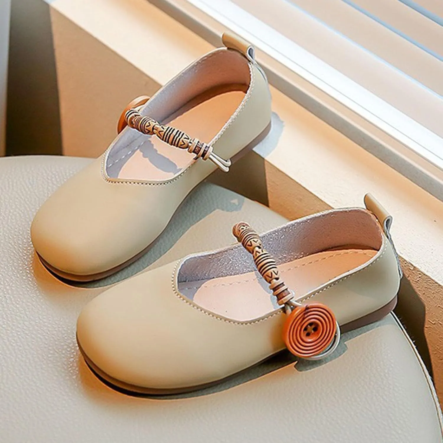 Toddler Girls Dress Shoes Comfortable Slip On Ballet Flats Dress Shoes for Business Casual Work Offic Wedding