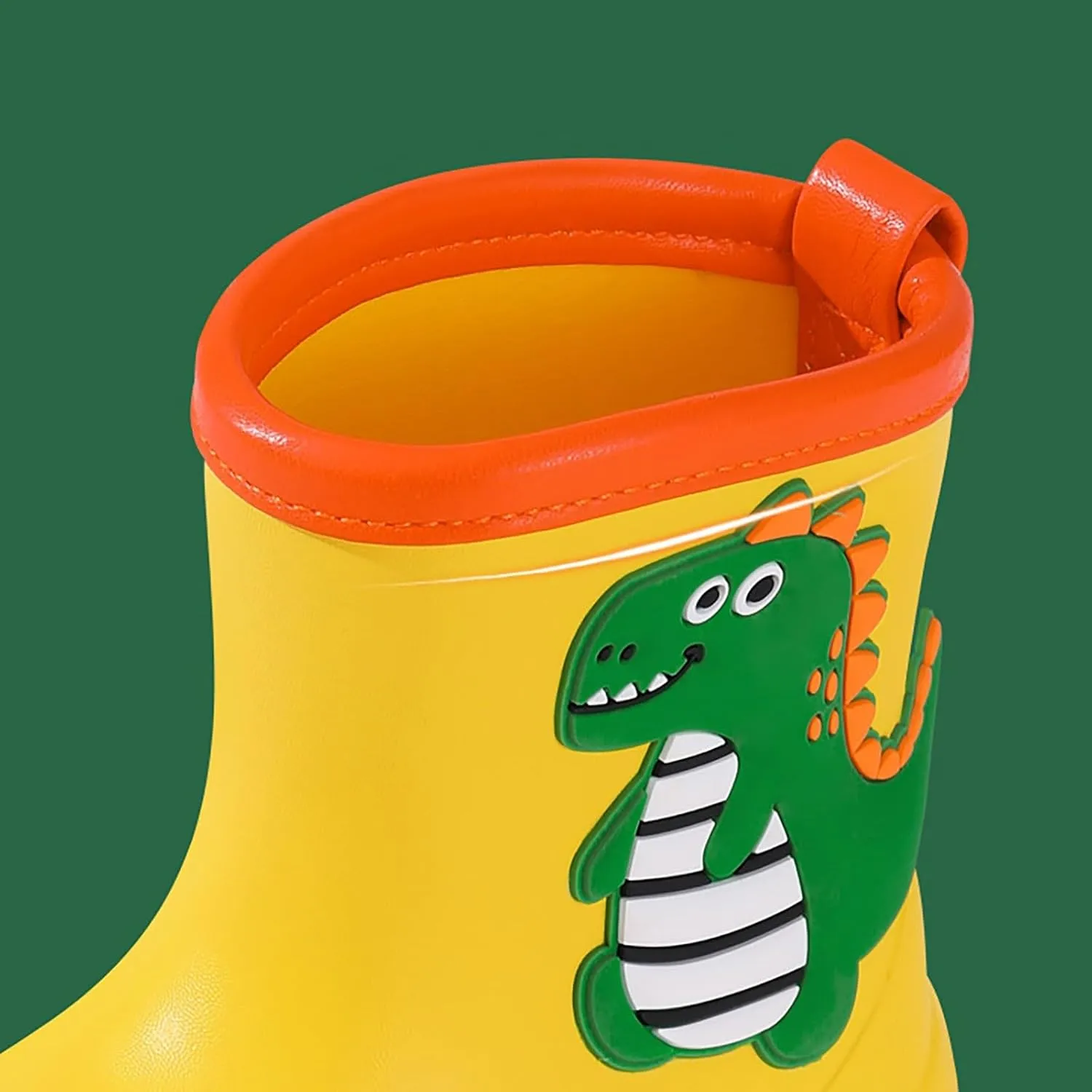Toddler Kids Rain Boots Boys Girls Baby Cute Cartoon Dinosaur Print Rain Shoes Non Slip Rubber Snow Boots
