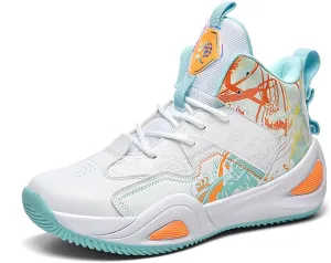 Unisex Fashion High Top Anti Slip Breathable Sneakers Sports Lightweight Running Basketball Shoes