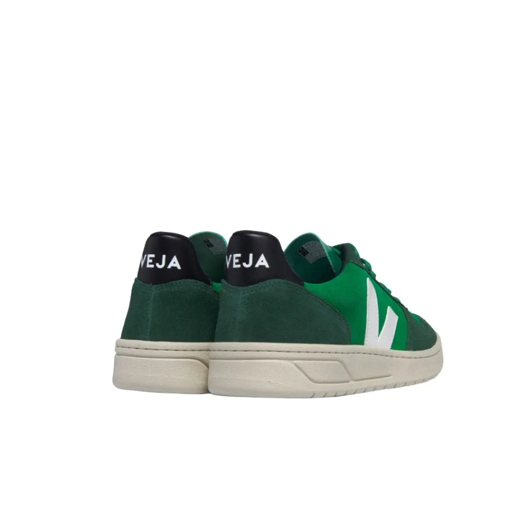 VEJA V-10 suede emeraude pierre black men