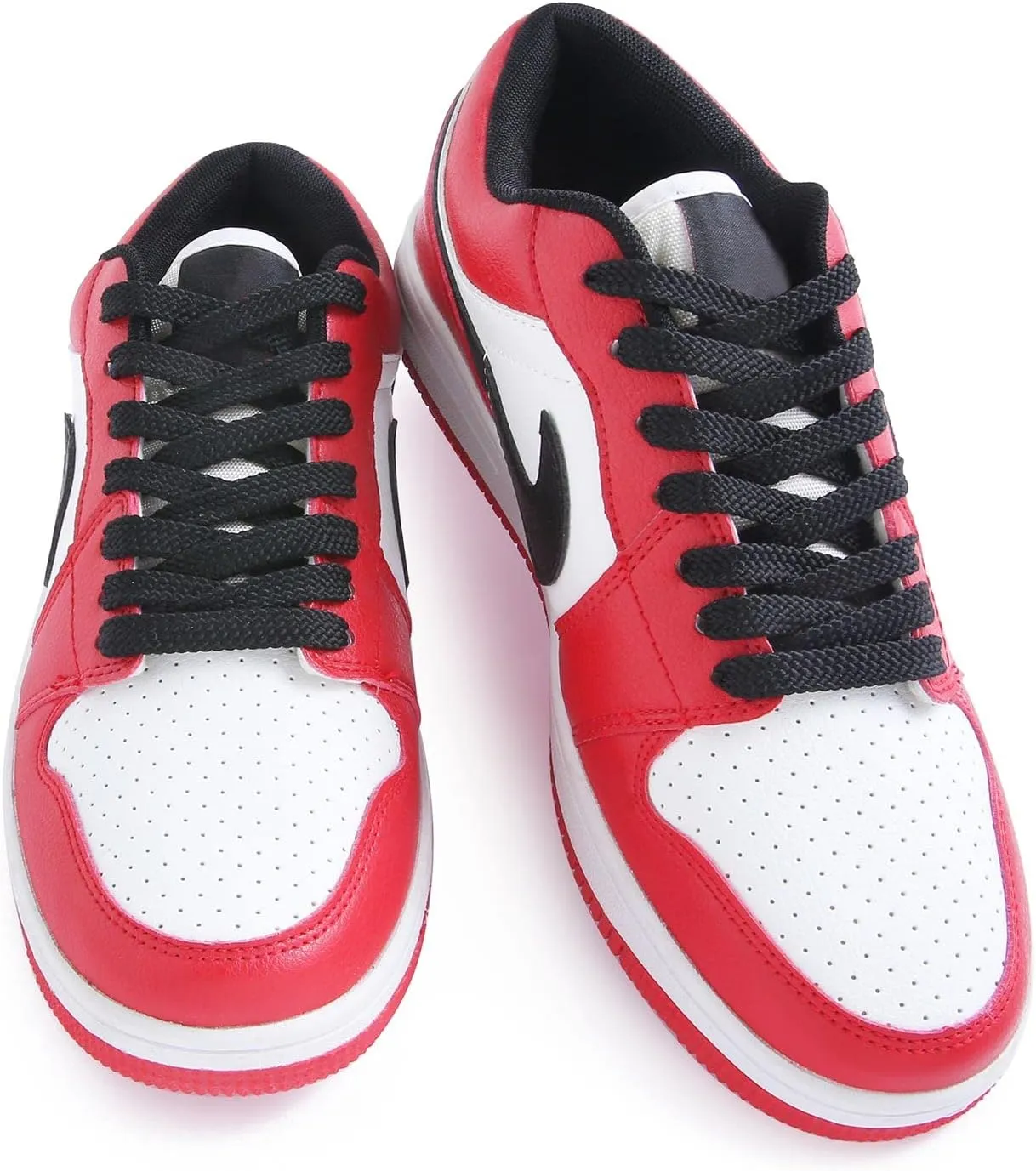 VSUDO Double Layer Shoe Laces for Sneakers,5/16" Flat Shoelaces Compatible with Converse, Vans, and Air Force - 2 Pairs