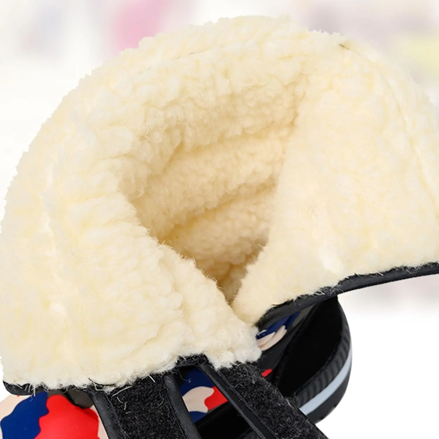 Water Proof Snow Boots for Men Thickened Warm Fleece Boots Thick Bottom Mid Calf Winter Water Proof Work Shoes for Men