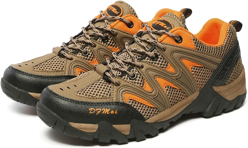 Waterproof Trekking Boots for Mens Womens Hiking Boots Outdoor Hiking Trekking Climbing Fishing Shoes Lightweight Trainers