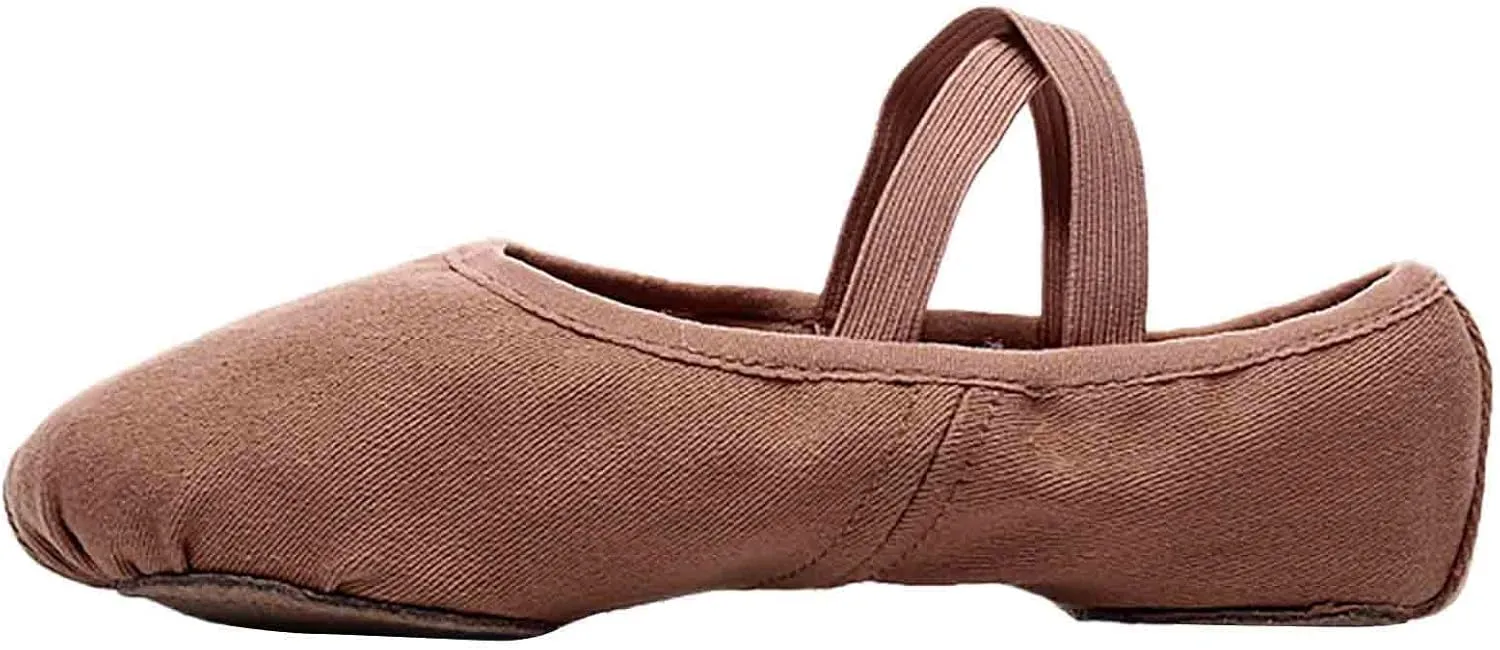 Women Ballet Shoes Highly Stretch Canvas Adult Ballet Slippers Split Sole Yoga Dance Shoe for Girls Boys