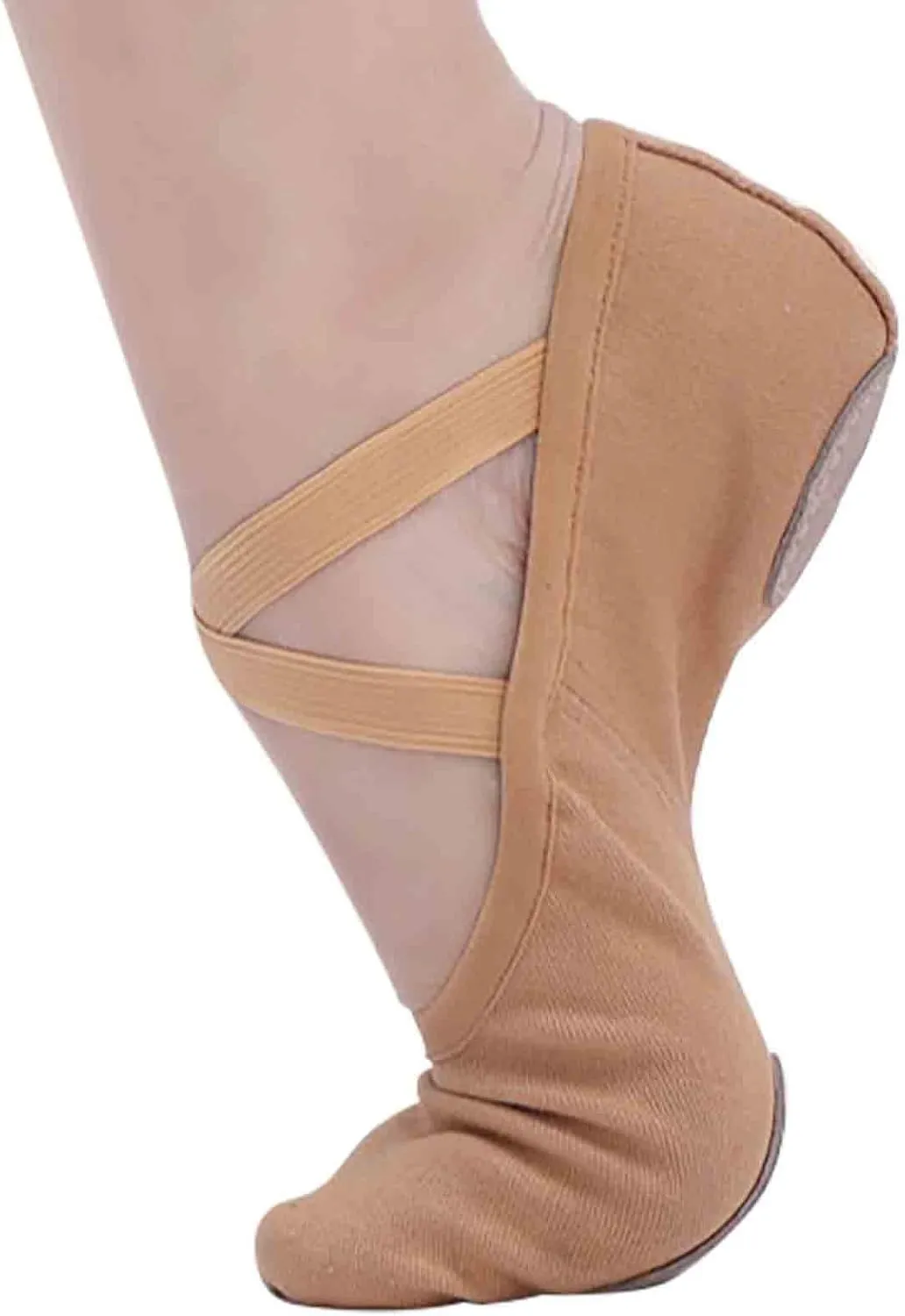 Women Ballet Shoes Highly Stretch Canvas Adult Ballet Slippers Split Sole Yoga Dance Shoe for Girls Boys