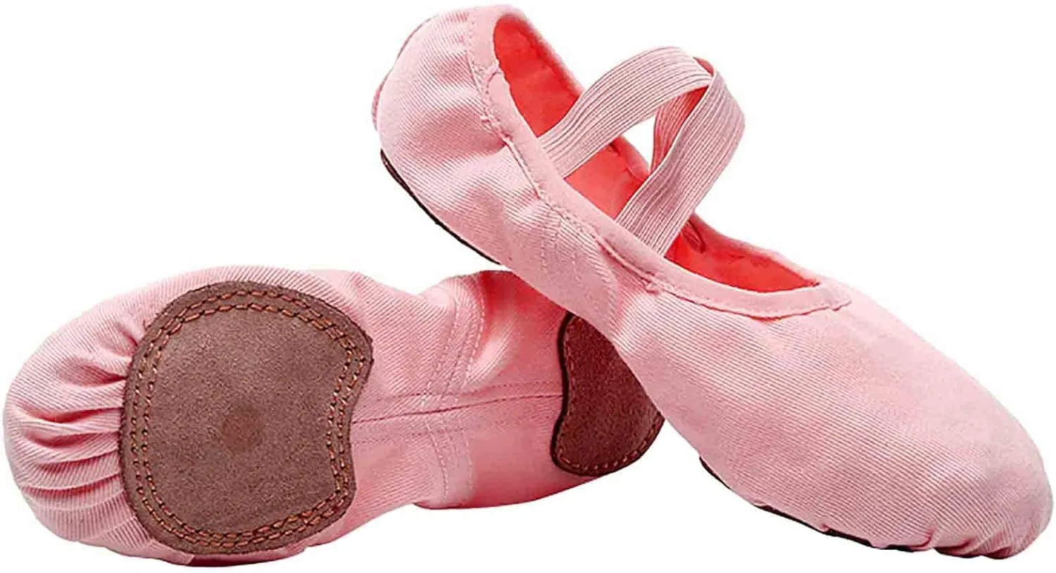 Women Ballet Shoes Highly Stretch Canvas Adult Ballet Slippers Split Sole Yoga Dance Shoe for Girls Boys
