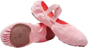Women Ballet Shoes Highly Stretch Canvas Adult Ballet Slippers Split Sole Yoga Dance Shoe for Girls Boys
