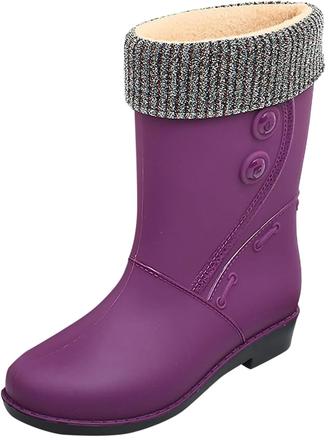 Women Rain Shoes Shoes Comfortable Light Ankle Rain Boots Frosted Outdoor Rain Boots Gift College Girl