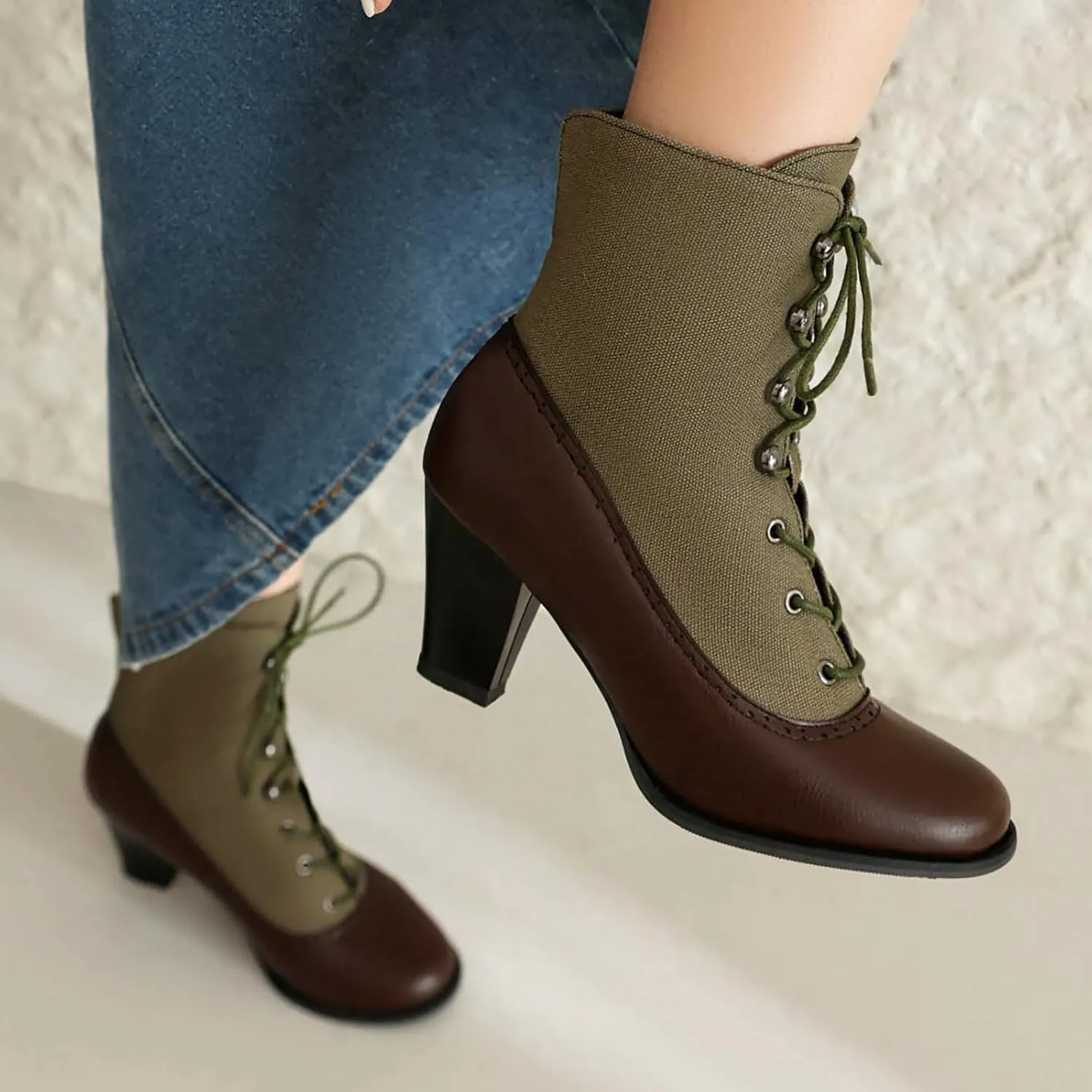 Womens Chelsea Boots Mid Calf Low Kitten Heel Suede Pointed Toe Stretch Fall Fashion Dressy Booties Mid-calf Side Zipper Rain