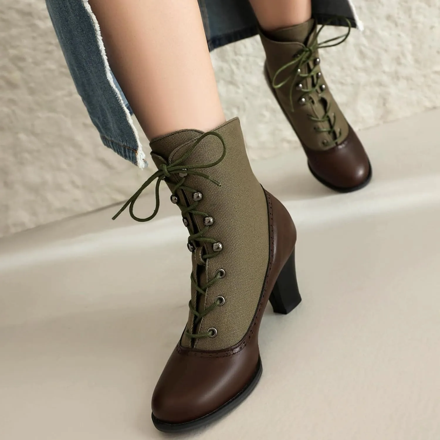 Womens Chelsea Boots Mid Calf Low Kitten Heel Suede Pointed Toe Stretch Fall Fashion Dressy Booties Mid-calf Side Zipper Rain